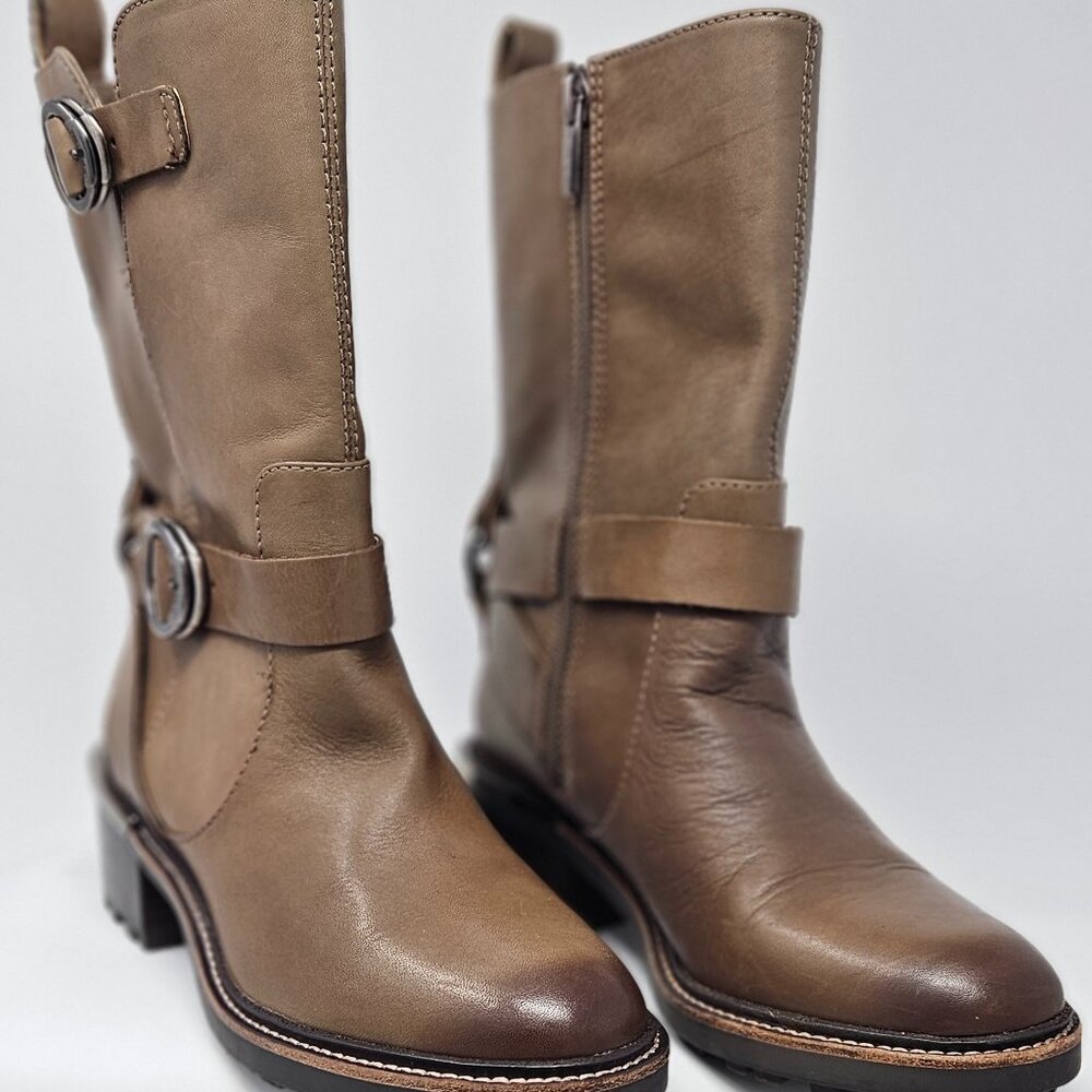 Vince Camuto Women's Kerivini Leather Moto Boot, Size  6.5M